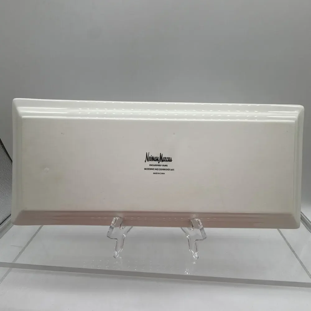 Neiman Marcus Limited Exclusive CHRISTMAS SANTA SERVING PLATTER TRAY RECTANGLE